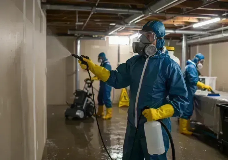 Basement Sanitization and Antimicrobial Treatment process in Silverthorne, CO